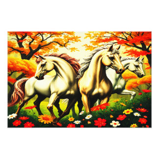 PAARDENPARADIJS FOTO AFDRUK