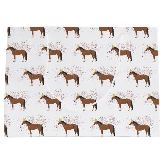 Paardenparkdieren met een partij groot cadeauzakje (Voorkant)