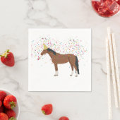 Paardenparkdieren met een partij servet (Insitu)