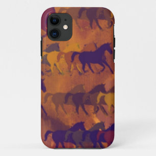 paardenpatroon boerderij iPhone 11 hoesje