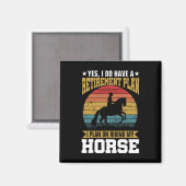 Paardenplan voor uittredingspaarden Horse Lover Fu Magneet (Voorkant / Achterkant)
