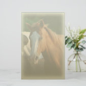Paardenportret briefpapier (Staand voorkant)