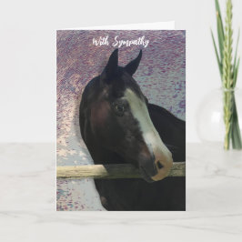 PAARDENPORTRET FOTO DIERLIJKE SYMPATHIEKAART KAART