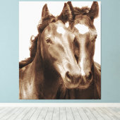 Paardenportret III Canvas Afdruk (Insitu (Houten vloer))