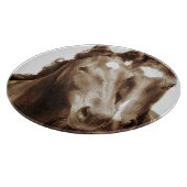 Paardenportret III Snijplank (Hoek)