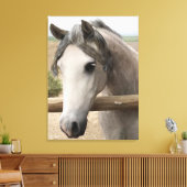 Paardenportret Kunstschildpad 24 x 18 inch, 1,5 in Canvas Afdruk (Insitu (Woonkamer))