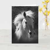 Paardenportret V Kaart (Gele Bloem)