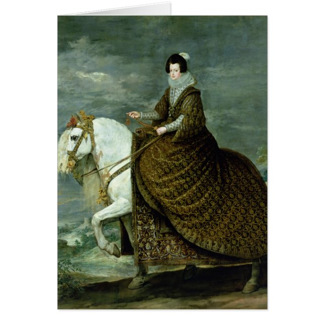 Paardenportret van Elisabeth de France (Voorkant)