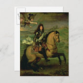 Paardenportret van Louis XIV Briefkaart (Voorkant / Achterkant)