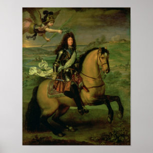 Paardenportret van Louis XIV Poster