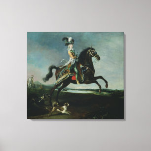 Paardenportret van Marie-Antoinette Canvas Afdruk