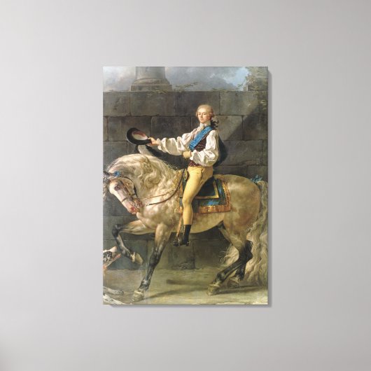 Paardenportret van Stanislas Kostka Canvas Afdruk (Voorkant)