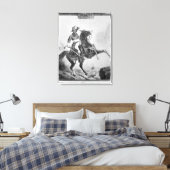 Paardenportret van Thomas Alexandre Canvas Afdruk (Insitu (Slaapkamer))