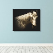 Paardenportret VI Canvas Afdruk (Insitu (Houten vloer))