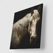 Paardenportret VI Vierkante Klok (Hoek)