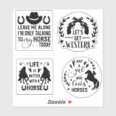Paardenquote sticker bundel (Vel)