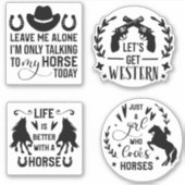 Paardenquote sticker bundel (Voorkant)