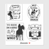 Paardenquote sticker bundel (Vel)