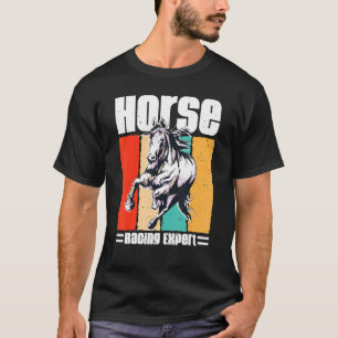 Paardenrace-expert Jockey Racer Derby Galop Voor M T-shirt