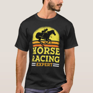 Paardenrace Expert Jockey Renner Derby Galop Voor T-shirt