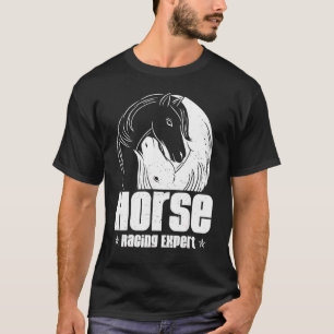 Paardenrace Expert Jockey Renner Derby Galop Voor T-shirt