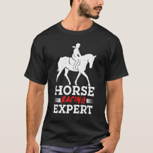 Paardenrace-expert jockey renner derby galop voor t-shirt