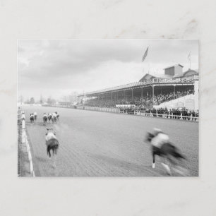 Paardenrace in New Orleans, 1906 Briefkaart