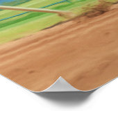 Paardenraceafdrukken Poster (Hoek)