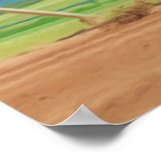 Paardenraceafdrukken Poster (Hoek)