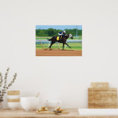 Paardenraceafdrukken Poster (Keuken)