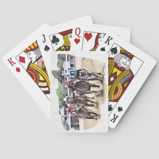 Paardenracekaarten Pokerkaarten (Achterkant)