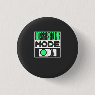 paardenraces ronde button 3,2 cm