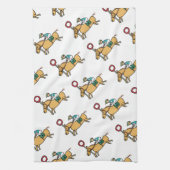 paardenraces theedoek (Verticaal)