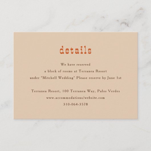 Paardenrail hek eiken paarden bruiloft informatiekaartje (Voorkant)