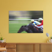 paardenras 3 canvas afdruk (Insitu (Woonkamer))