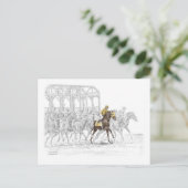 Paardenras Startpoort Briefkaart (Staand voorkant)