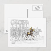 Paardenras Startpoort Briefkaart (Voorkant / Achterkant)