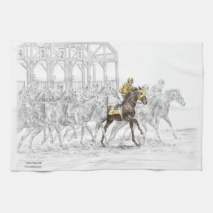 Paardenras Startpoort Theedoek