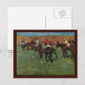 Paardenras voor aanvang door Edgar Degas Briefkaart (Voorkant / Achterkant)