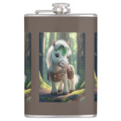 paardenreismok heupfles (Voorkant)