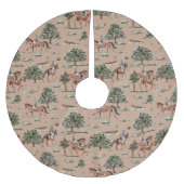 Paardenrenbaan vakantie kerstboom rok (Voorkant)