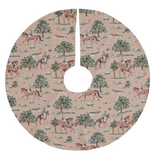 Paardenrenbaan vakantie kerstboom rok (Voorkant)