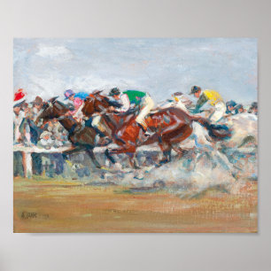 paardenrennen   Angelo Jank Poster