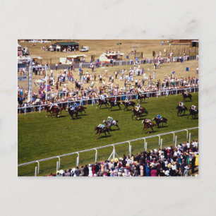 Paardenrennen Briefkaart