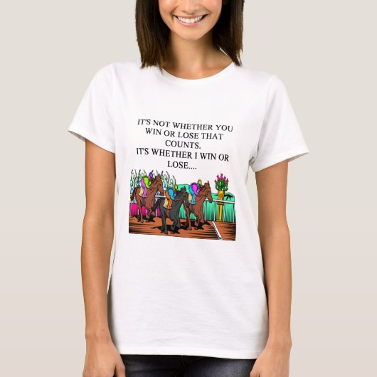 paardenrennen derby t-shirt (Voorkant)