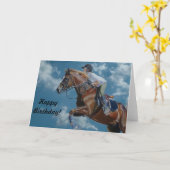 Paardenrennen en wolken kaart (Gele Bloem)