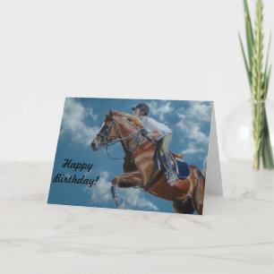 Paardenrennen en wolken kaart
