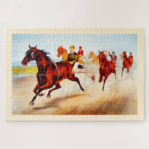 Paardenrennen Legpuzzel