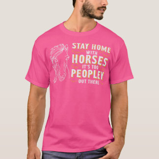 Paardenrennen Paardensportpaarden Lover Pony Desig T-shirt