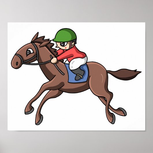 Paardenrennen. Poster (Voorkant)